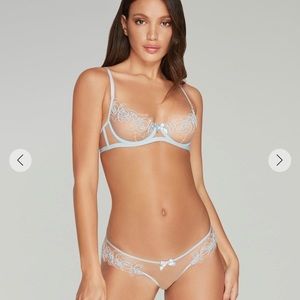 Agent Provocateur Lindie Baby Blue Brief size 2 NWT